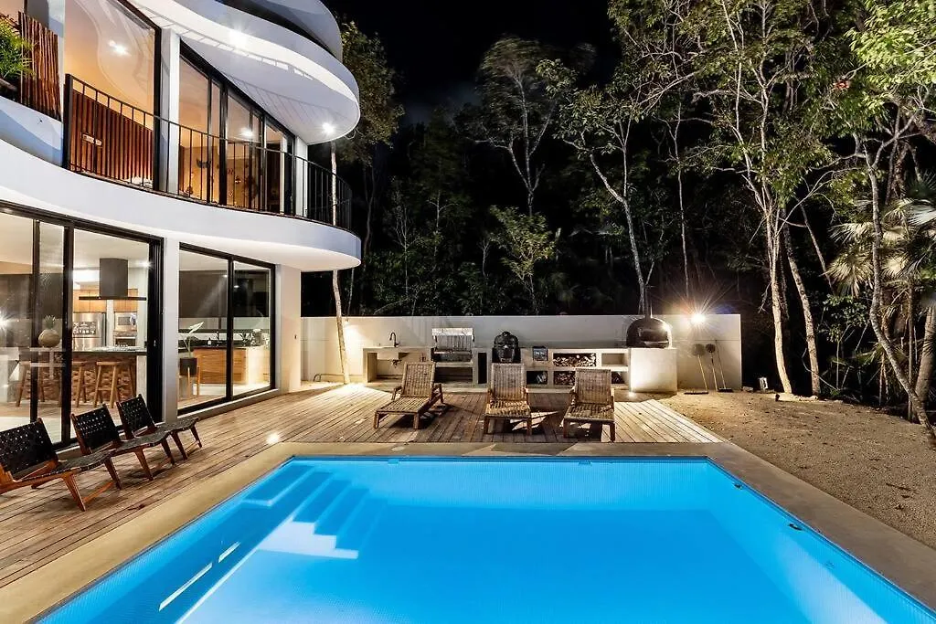 Fantastic 4Br Villa 10Ppl Pool And Jacuzzi Tulum 0*,